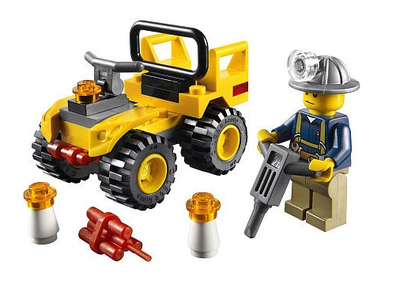 LEGO Set-Mining Quad (Polybag)-Town / City / Construction-30152-1-Creative Brick Builders